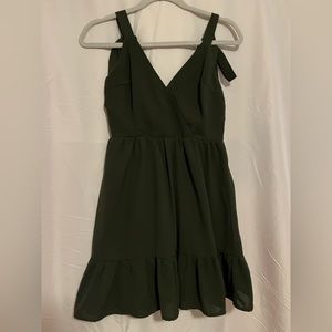 Olive green sun dress